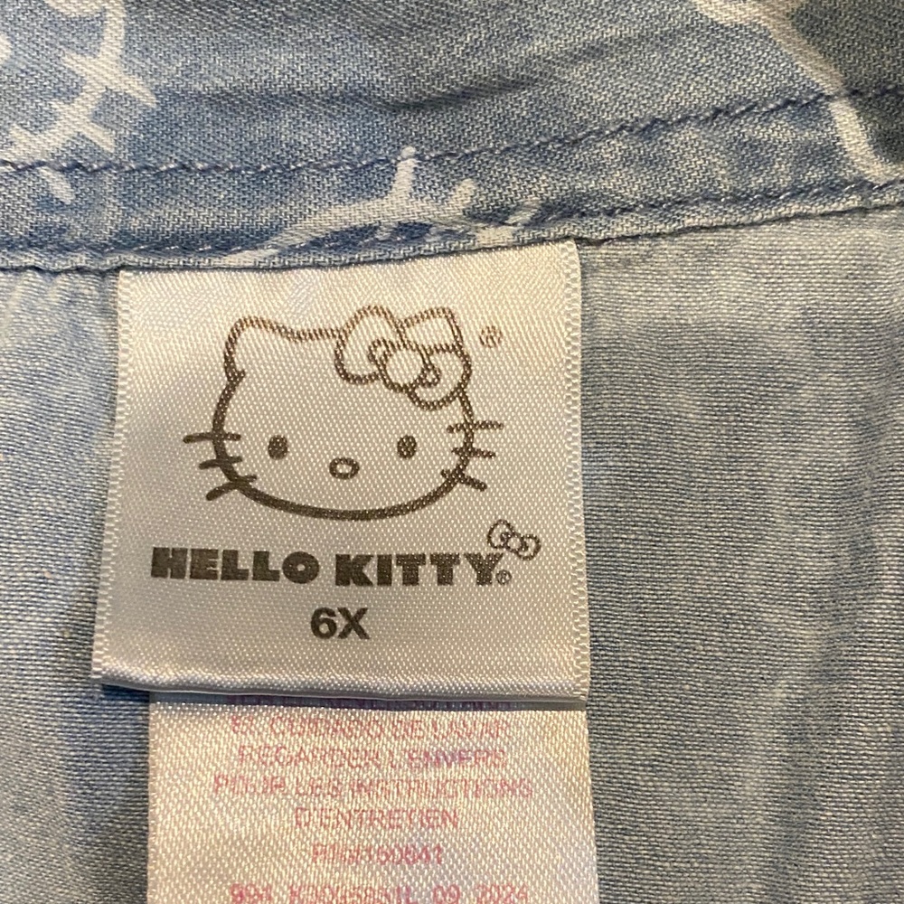 Hello Kitty Blue and White Casual Kids Dress - Picture 2 of 6